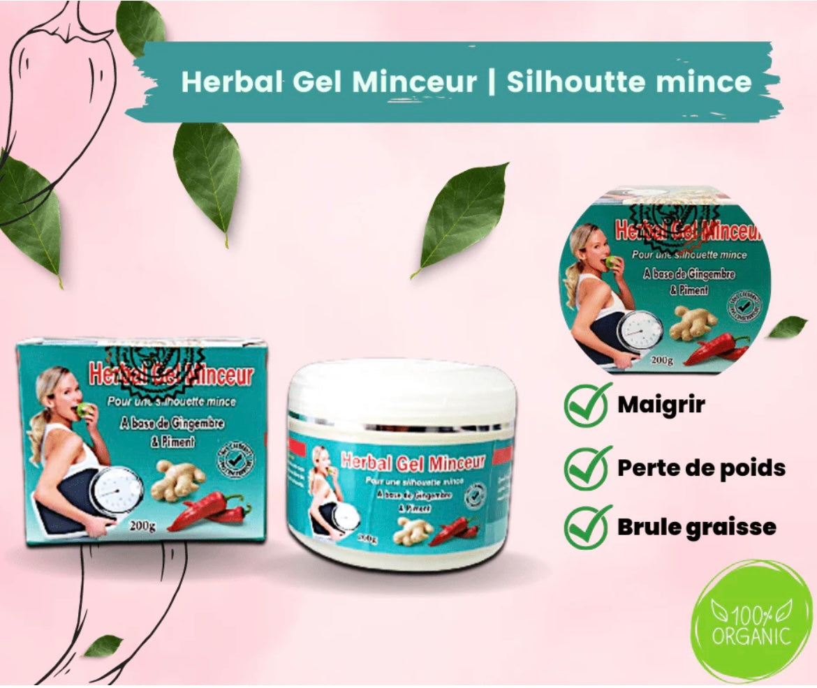 Hot gel amincissant