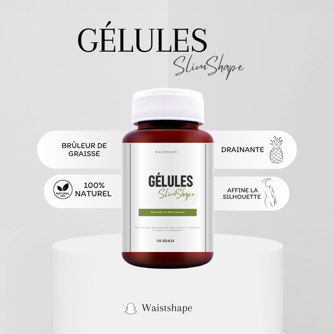 Gélules SlimShape - Draînante & Brûle-graisse